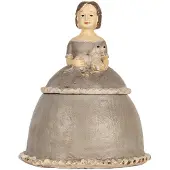 Clayre & Eef Sieradendoos Vrouw 19x16x22 cm Beige Kunststof