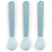 Done by Deer Easy-grip foodie lepel 3-pack Blue