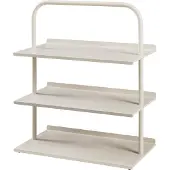 En.casa Schoenenrek Poytya met 3 planken champagne 73x60x32 cm []