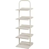 En.casa Schoenenrek Poytya met 5 planken chamapgne 119x34x32 cm []