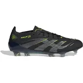 Adidas Predator Elite Gras Voetbalschoenen (FG) Zwart Donkergrijs Neongeel