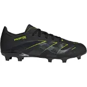 Adidas Predator League FG/AG Electric Stealth - Zwart/Grijs/Lucid Lemon Kids