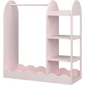 En.casa Kindergarderobe Vestnes 100x94x38 cm cotton candy roze []