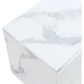 En.casa Nachtkastje zwevend Ampfing 40x29x30 cm marmerlook wit []
