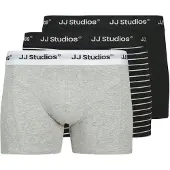 Jack & jones Junior Onderbroek 'JACSOHO' grijs gemêleerd / zwart / wit