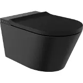 Schutte CESARI PREMIUM Douche-WC - Randloos - Met WC-Zitting - Zwart