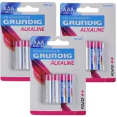 Grundig alkaline batterijen AAA - 12x stuks - LR03 batterijen