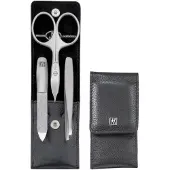 Zwilling Premium manicure set, 3-delig, met leren combinatie-nagelschaar In zwart Manicureset 1 st