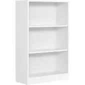 Vasagle Boekenkast met verstelbare planken, 3 niveaus / Wit
