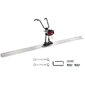 OEM VEVOR gasbeton egalisatiemachine, met 1830 mm aluminium plaat, rechte rand, 4-takt cementafwerkings vibratiemotor met in hoogte verstelbare handgrepen, hoogwaardige betonwerktuigen, 6500 RPM, 4 ft