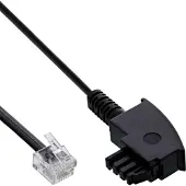 InLine TAE-F kabel voor DSL-splitter, TAE-F ST naar Western 6/2 DEC ST, 2m