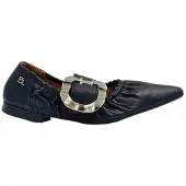Babouche Sheila 1 Black 1 Bandschoenen | Maat 39 Dames Zwart
