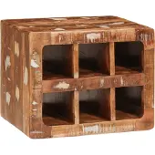vidaXL Wijnrek Bruin 44 x 30 x 35 cm Massief Gerecycleerd Hout