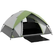 Outsunny -Campingzelt-Polyester, Kunststoff-210L x 150B x 110H cm-Grün
