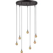 Masterlight Hanglamp Talana 7-lichts goud rond