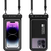 Just in Case Waterdicht Telefoonhoesje Voor Universeel Smartphones Zwart