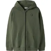 Name it Sweatvest 'NKMVimo' donkergroen