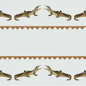 Catchii Behang Crocodile Sam terracotta