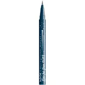 Nyx Professional Make Up Epic Ink Liner Glitz Eyeliner - Intense kleur - Metallic - Denim Dazzle - 1 ST