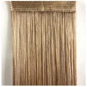 INF Gordijngordijnen met franjes 100x200 cm 1 paar