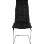 Vente-unique Set van 2 stoelen NADYA - Kunstleer - Zwart