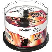 Emtec CD-R 80 min. 50 stuks in cakebox