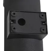 LUCANDE Wandlamp buiten Zanta, dimbaar, zwart, Aluminium, Modern, Wandlamp buiten