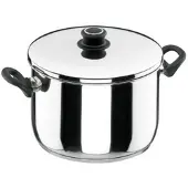 Lacor roestvrijstalen pot 26cm met deksel - - 85126