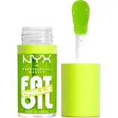 Nyx PROFESSIONELE MAKE-UP Fat Oil Chillz Hydraterende glanzende en veganistisch getinte lipgloss - Kiwi Freeze (Sheer Green)