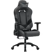 Songmics Gamingstoel met lendenkussen grijs