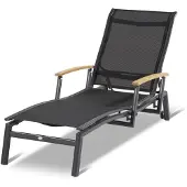 Hartman Ligbed Alice Lounger Xerix Frame Black Textylene