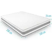 Droommatras Koudschuimmatras INTENSOR 160x200 dikte 24 cm