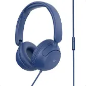 IMoshion Kinderkoptelefoon met Draad - AUX kabel - Decibelbegrenzer - Denim Blue