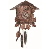 Engstler - 436_Q - Koekoeksklok - Kwarts - Notenhout - 26 cm