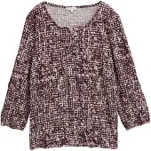 Tom Tailor Blouse rosa / wijnrood / wit
