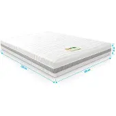 Droommatras Matras traagschuim NASA-Bamboo op micro pocketveren 200x220 dikte 24 cm