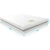 Droommatras Matras traagschuim NASA-Bamboo op micro pocketveren 200x200 dikte 24 cm