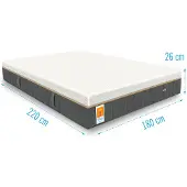 Droommatras Matras ESLA Vitaal Gelfoam Pocketvering 180x220 dikte 26 cm