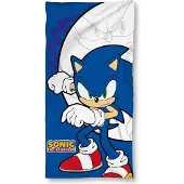 Sonic The Hedgehog Handdoek - 70x140 cm Strandlaken - Blauw