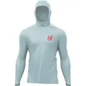 Compressport - Trail / Running kleding - Hurricane Waterproof 10/10 Jacket Grey Dawn voor Heren - Maat XL - Grijs