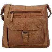 Hide & Stitches Schoudertas Paint Rock Cognac