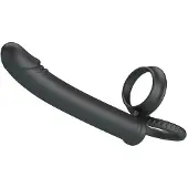 Pretty Love - Moses - Dildo met Cockring en Scrotumring - Zwart