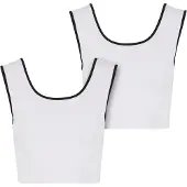 Urban Classics Top zwart / wit