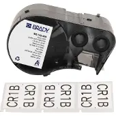 Brady M5-152-499 nylonweefsel labels zwart op wit 38,10 mm x 37,75 mm (origineel)