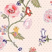 Cath Kidston Vliesbehang Catnip Neutral