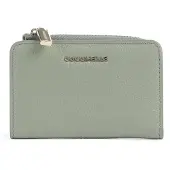Coccinelle Leren kaarthoes Metallic Soft Credit Card Holder Greenery groene