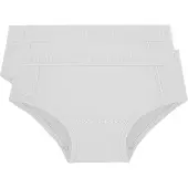 Ten Cate hipster - wit (set van 2) Slip Meisjes Stretchkatoen Effen - maat 98/104
