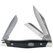 Buck Stockman 0301BKS1 Satin 420HC, Black Synthetic Nickel Silver, zakmes