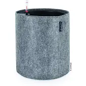 Lechuza TRENDCOVER 32 VILT - Plantenbak - met uitneembare binnenbak - met bewateringssysteem - ALL-IN-ONE set met LECHUZA-PON - dark grey