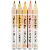 Royal Talens Talens Ecoline 5 brush pens "Beige Pink"